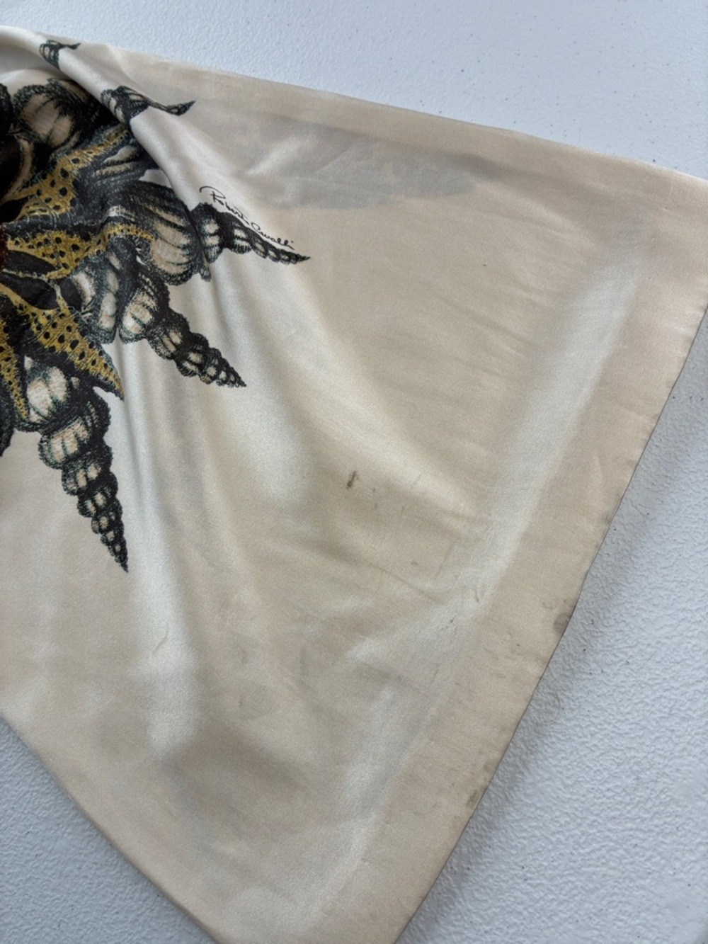 Roberto Cavalli SS 2005 Silk Seashell Pants Gold Sparkle Jeweled Snake RARE XL - Picture 14 of 16